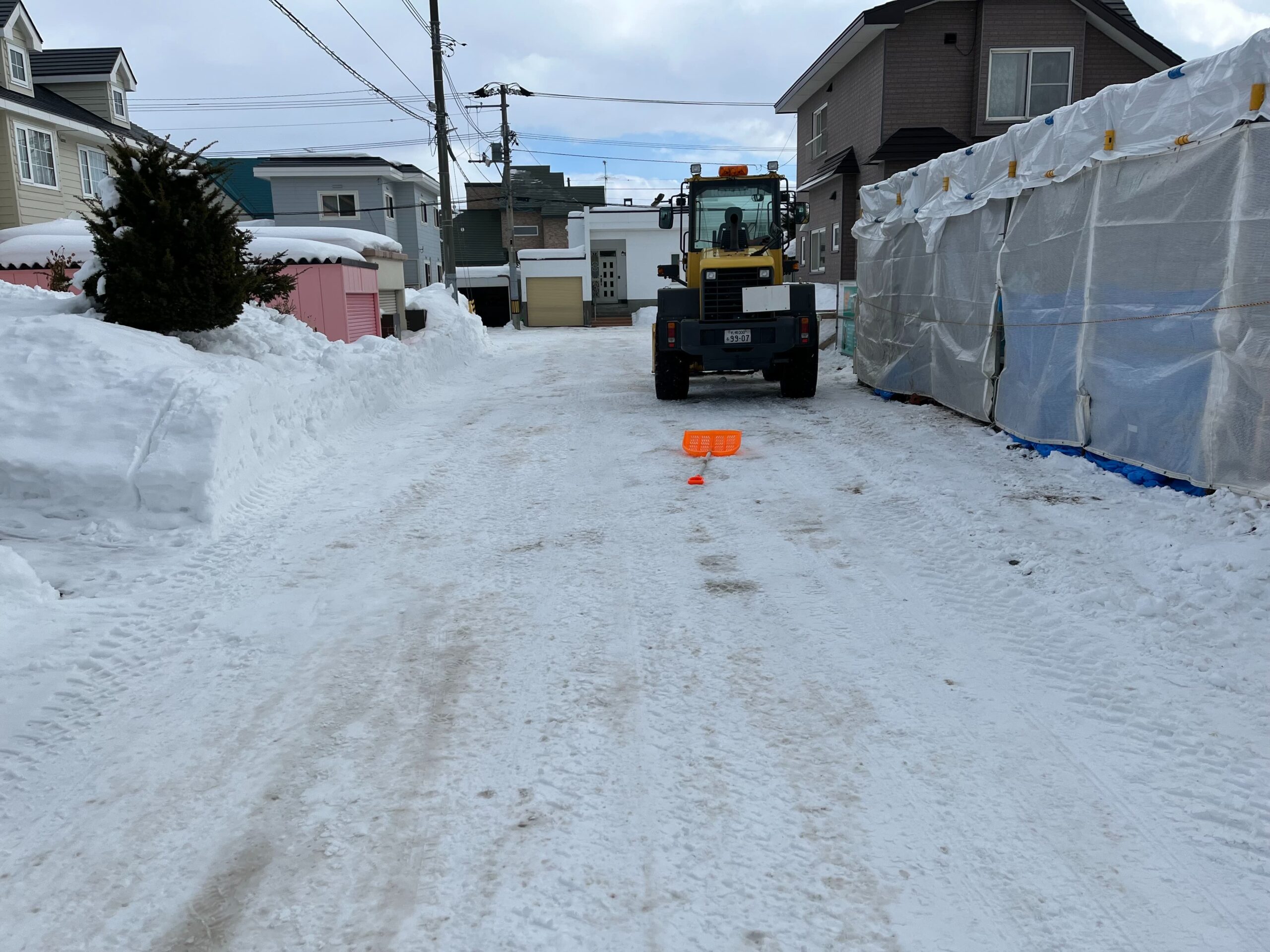 除雪作業中の写真